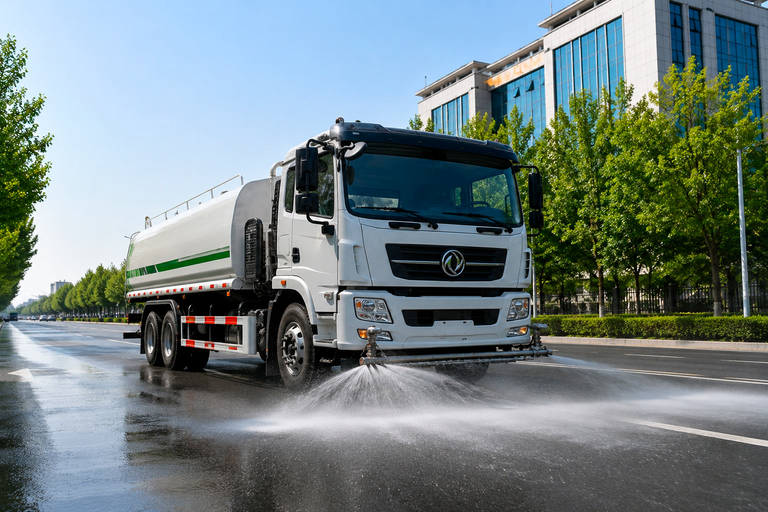 Поставка водовоза Dongfeng для городской службы благоустройства